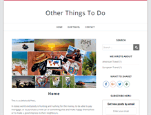 Tablet Screenshot of otherthingstodo.com